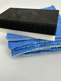 Applicator Foam Block with Side Velcro and Refill Towels - 10 Pack